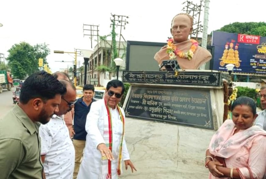 যানজটের জেরে ড্রপ গেটে বিদ্যাসাগরের স্ট্যাচুর স্থান ছোট করার সিদ্ধান্ত আগরতলা পুরো নিগমের