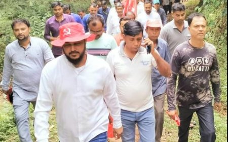 বক্সনগর কেন্দ্রে সিপিআই(এম) প্রার্থীর নির্বাচনী প্রচার