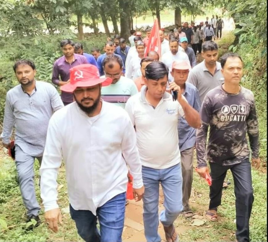 বক্সনগর কেন্দ্রে সিপিআই(এম) প্রার্থীর নির্বাচনী প্রচার