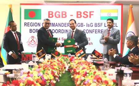 ভারত বাংলাদেশের সীমান্ত বাহিনীর মধ্যে কোঅর্ডিনেশন কনফারেন্সের সমাপ্তি