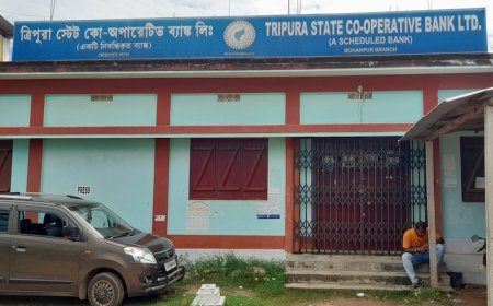 কো-অপারেটিভ ব্যাংক মোহনপুর শাখায় দিন ভর  বন্ধ পালন, কলাপাতা সরকারি নির্দেশ