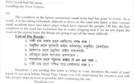 সামনেই পুজো, এলাকার রাস্তার হাল ফেরাতে SDO-কে চিঠি বামুটিয়ার বিধায়কের