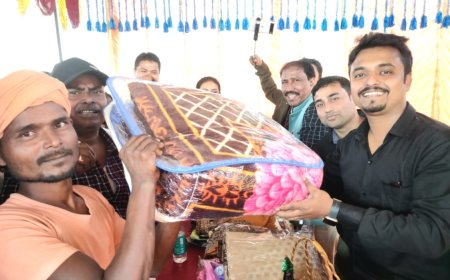 জিরানিয়ায় ইট ভাট্টার শ্রমিকদের মধ্যে শীত বস্ত্র বিতরণ করে TGBOA