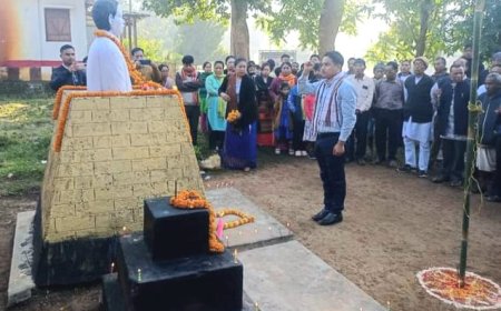 রাজচন্তাইয়ে বিধায়ক কালীদাস দেববর্মার ৪৫ তম শহীদদান দিবস পালন