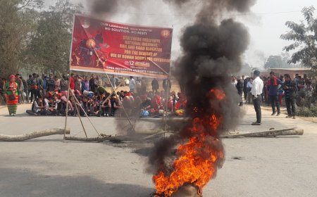 জাতীয় সড়কে TISF-র অবরোধ, মুখ্যমন্ত্রীর বাড়ির সামনে অবরোধকারীরা গ্রেফতার