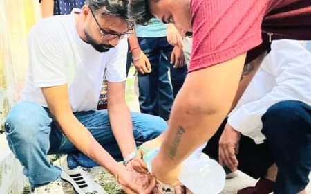 প্রচন্ড দাবদাহে যুব মোর্চার বৃক্ষরোপনের সূচনা