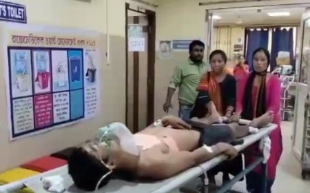 স্ত্রীর দায়ের আঘাতে রক্তাক্ত স্বামী, চিকিৎসাধীন GBP হাসপাতালে
