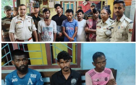 সীমান্ত ডিঙিয়ে অনুপ্রবেশ,১৬ বাংলাদেশী সহ ৫ সহযোগী গ্রেফতার