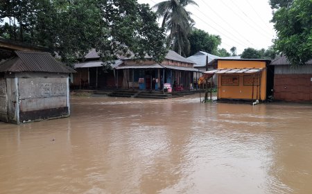 মোহনপুরে বন্যায় ব্যাপক ক্ষয়ক্ষতি, সাবধান থাকার পরামর্শ মহাকুমা প্রকাশনের