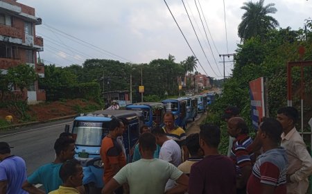 ব্যাটারি চালিত অটো চলাচলে সাধারণ যানচালকদের বাঁধা,SDM ও পুলিশে নালিশ
