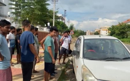 গাড়ির ধাক্কায় আহত বাইক চালক