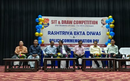 ট্রাফিক পুলিশের উদ্যোগে রাষ্ট্রীয় একতা দিবস এবং পুলিশ স্মৃতি দিবস পালন