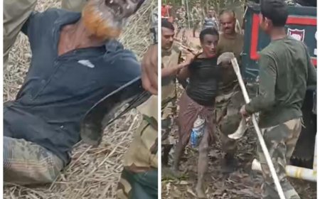 সিধাই বিউপি এলাকায় গ্রামবাসীর হাতে আটক ২ বাংলাদেশী কুখ্যাত গরু চোর