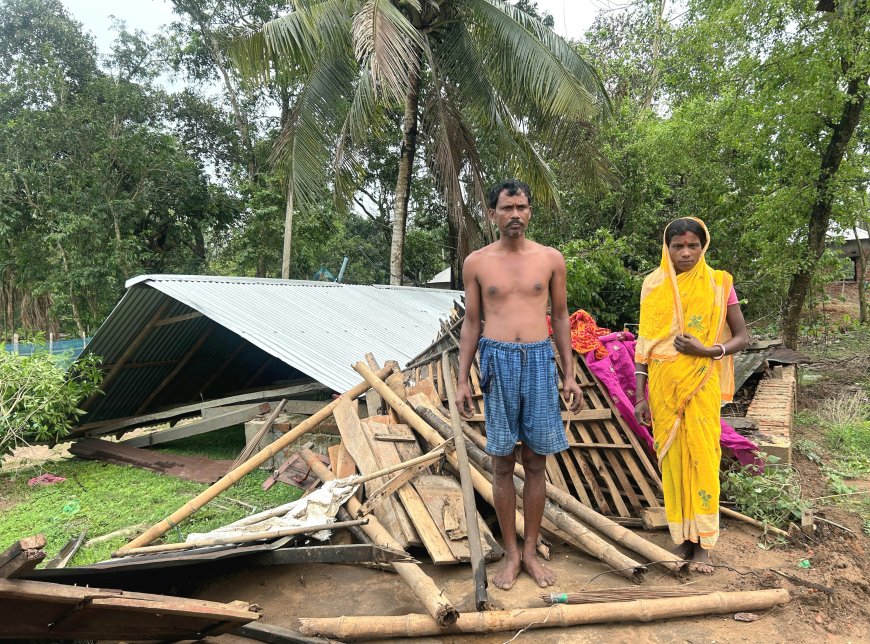 মোহনপুর মহকুমায় ঝড়ের প্রভাবে ব্যাপক ক্ষয় ক্ষতি, শিবিরে আশ্রিত ৩ শতাধিক পরিবার