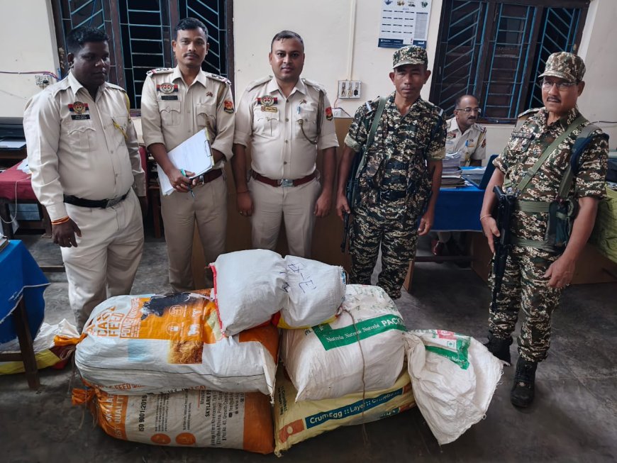 গোপন খবরের ভিত্তিতে ৫১ কিলো গাঁজা উদ্ধার করলো সিধাই থানার পুলিশ