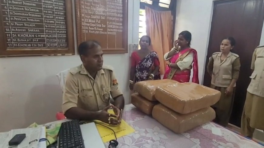 বহিঃ রাজ্যের দুই মহিলা অভিযুক্ত সহ গাঁজা আটক করল লেফুঙ্গা থানা