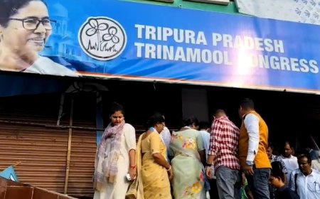 দলীয় কার্যালয় আক্রান্তের ঘটনায় TMC প্রতিনিধি দল ত্রিপুরায়