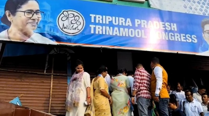 দলীয় কার্যালয় আক্রান্তের ঘটনায় TMC প্রতিনিধি দল ত্রিপুরায়