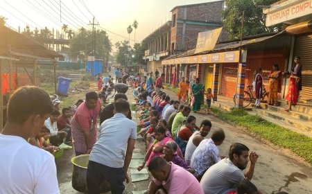 গান্ধীগ্রাম বাজারে হরিনাম সংকীর্তন সমাপ্ত