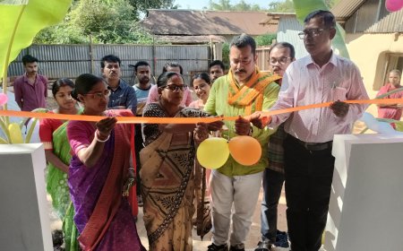 পশ্চিম গান্ধীগ্রামে প্রধানমন্ত্রী আবাস যোজনায় নির্মিত ঘরের উদ্বোধন