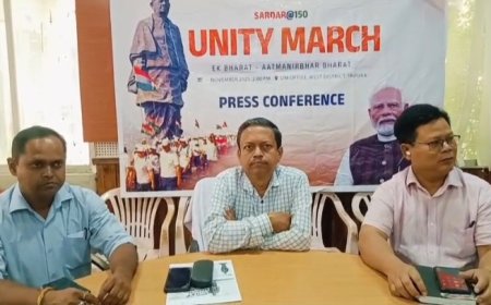 আগরতলায় অনুষ্ঠিত হতে যাচ্ছে ইউনিটি মার্চ