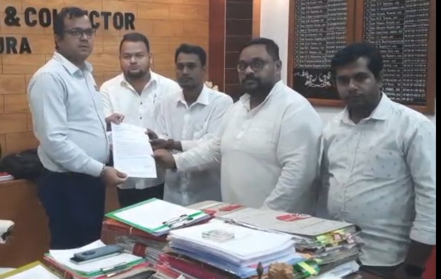 ধর্মনগর ডিপুতে পেট্রোল ডিজেল সরবরাহ শুরুর দাবিতে জেলা শাসকের নিকট ডেপুটেশন যুব কংগ্রেসের