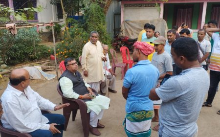 মোহনপুর বিধানসভার প্রয়াত ব্যক্তিদের বাড়িতে গেলেন মন্ত্রী রতন লাল নাথ