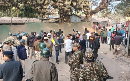 হেজামারায় BJP-র দলীয় কার্যালয় স্থাপনের ভূমি পূজা মথার হামলা, প্রতিরোধ BJP-র