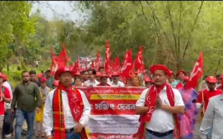 সিমনা তমাকারী ও বুধজংনগর ওয়াখি নগর কেন্দ্রের CPI(M) প্রার্থীর মনোনয়ন দাখিল