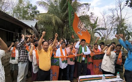 বড়কাঁঠালে মথা ও সিপিএম ছেড়ে ১৩১ জন ভোটার বিজেপিতে