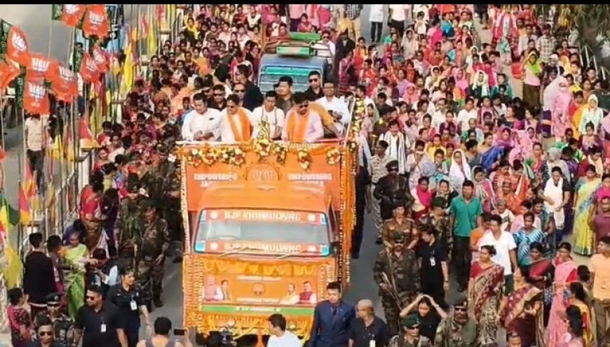 খুমুলুঙে মুখ্যমন্ত্রী নেতৃত্বে বিজেপির রেলিতে ব্যাপক সাড়া