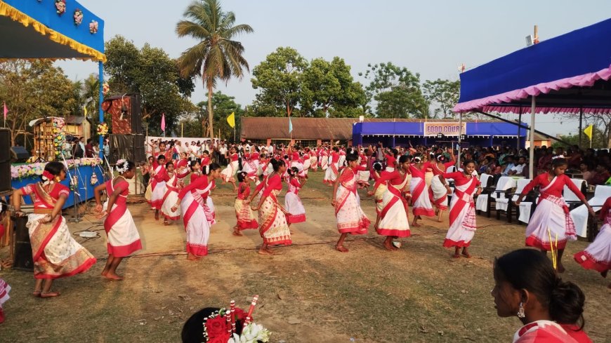 চা ও ঝুমুর উৎসব অনুষ্ঠিত বামুটিয়ায়