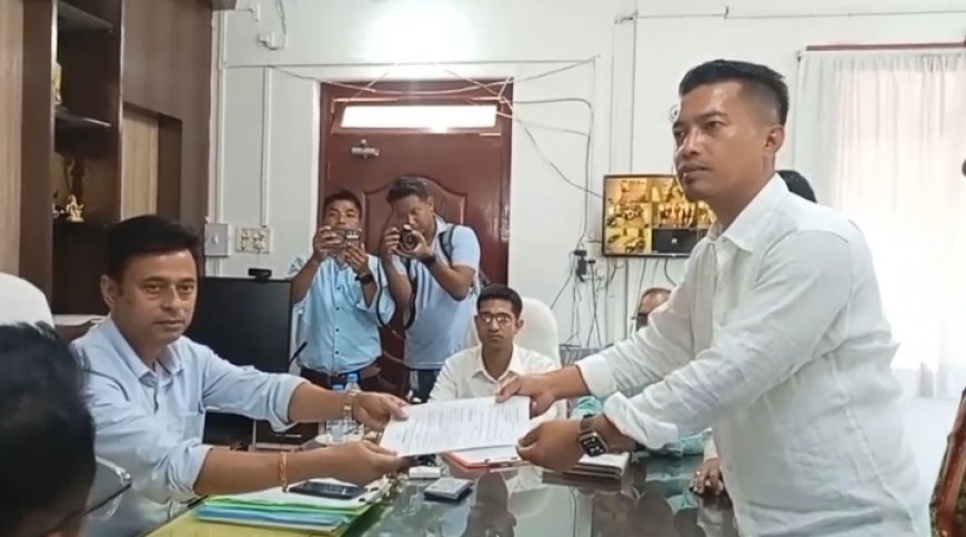 বুধজংনগর ওয়াখি নগর কেন্দ্রের মথা ও কংগ্রেস প্রার্থীর মনোনয়ন দাখিল