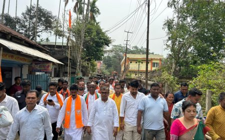 ধর্মনগরের উন্নয়ন জারি রাখতে জয়ী হচ্ছে বিজেপি, ধর্মনগরে প্রচারে বললেন রতন