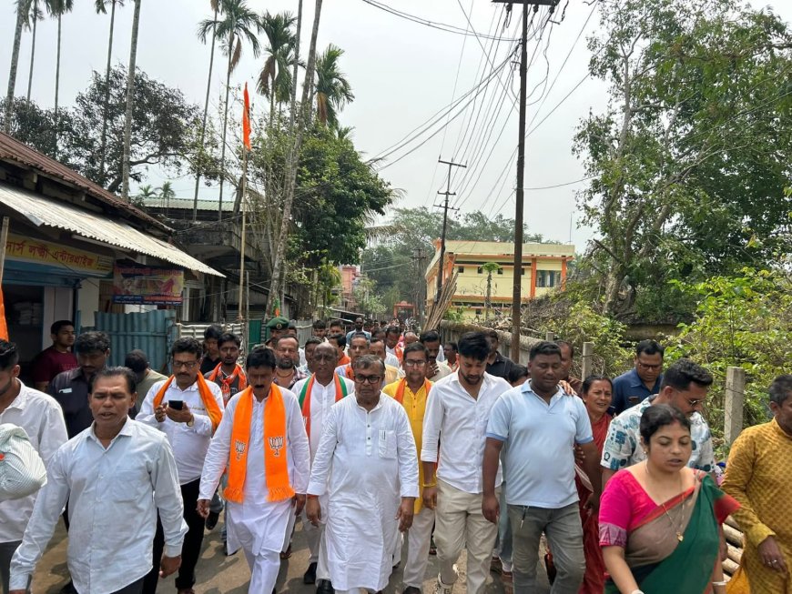 ধর্মনগরের উন্নয়ন জারি রাখতে জয়ী হচ্ছে বিজেপি, ধর্মনগরে প্রচারে বললেন রতন