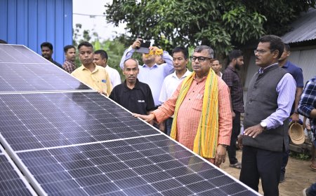 তেলিয়ামুড়ায় সৌর মাইক্রোগ্রিডে উপকৃত ৪২ টি পরিবার