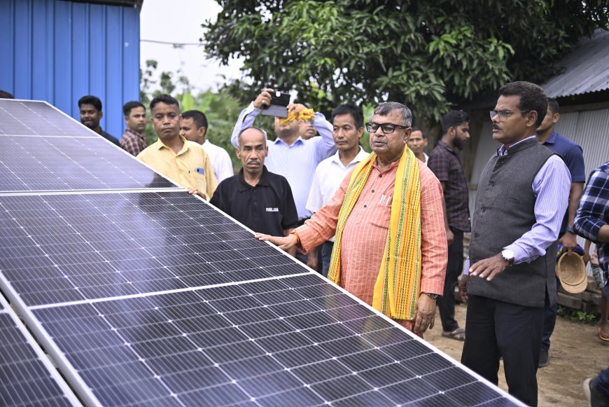 তেলিয়ামুড়ায় সৌর মাইক্রোগ্রিডে উপকৃত ৪২ টি পরিবার